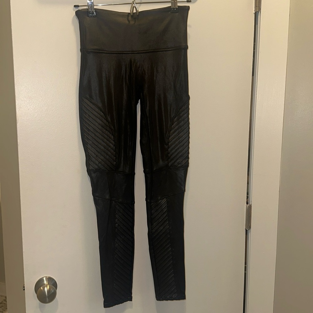 SPANX Moto Faux Leather Leggings